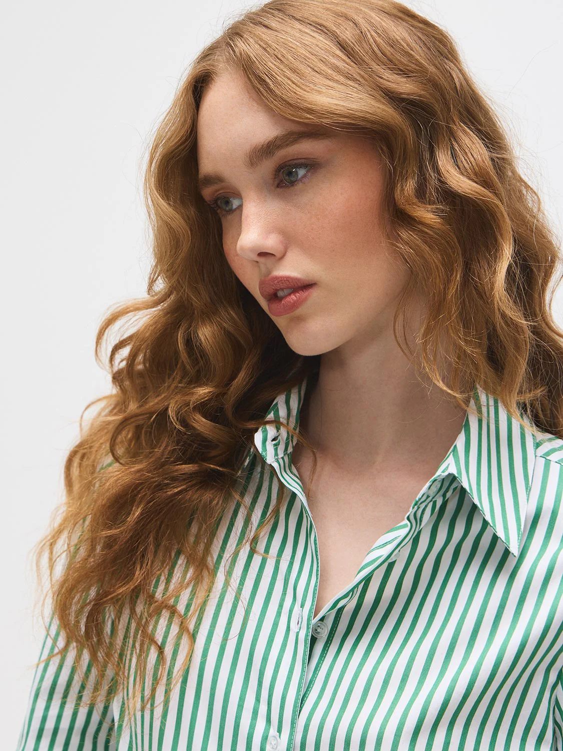 Striped Cotton-Blend Blouse - Image 3