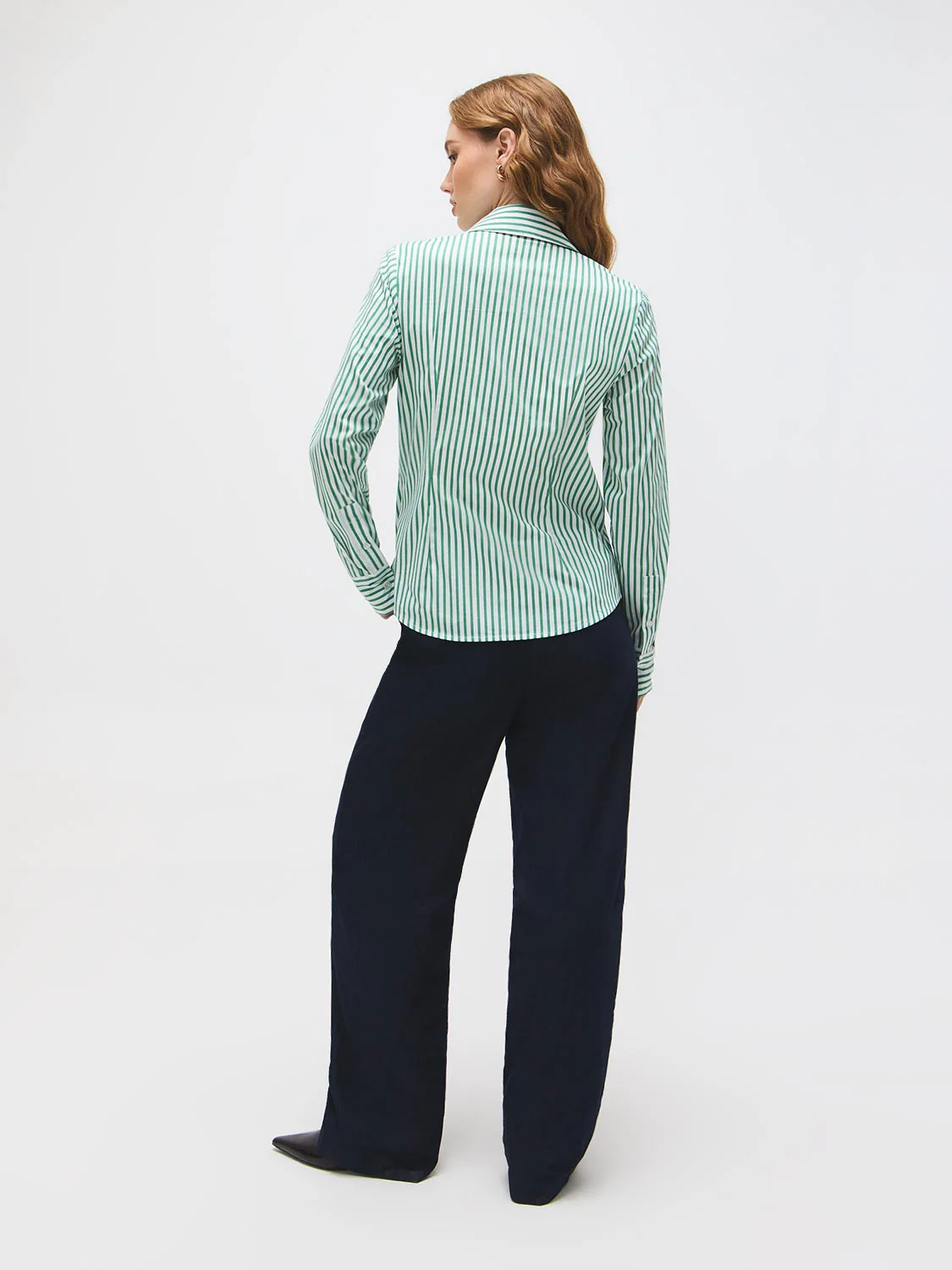 Striped Cotton-Blend Blouse - Image 4