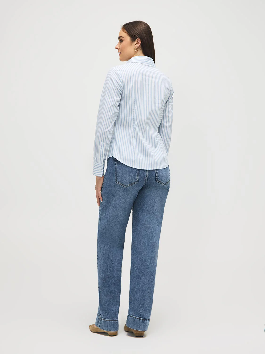 Striped Cotton-Blend Blouse - Image 5