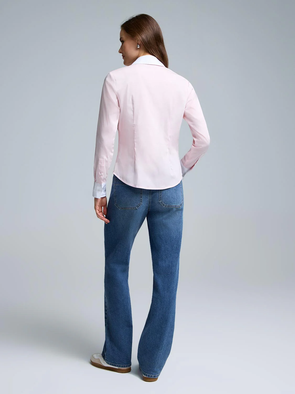 Colour Block Cotton-Blend Blouse - Image 3