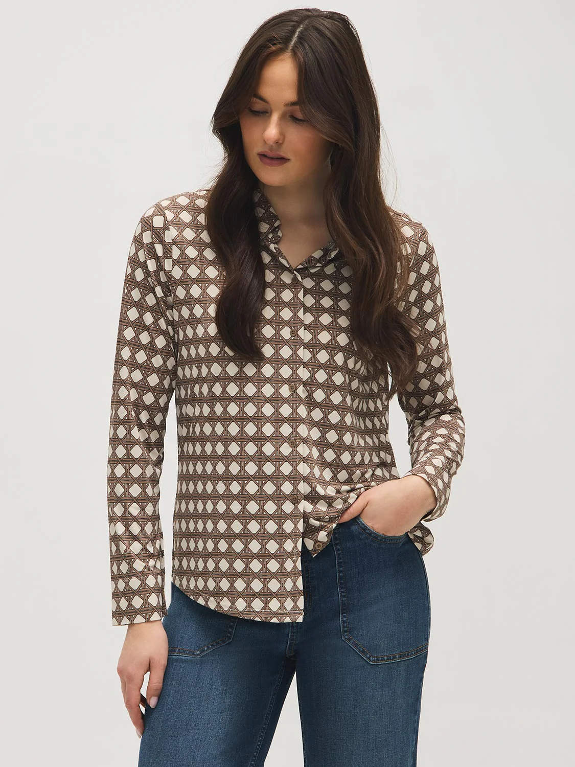 Geo Print Blouse - Image 3