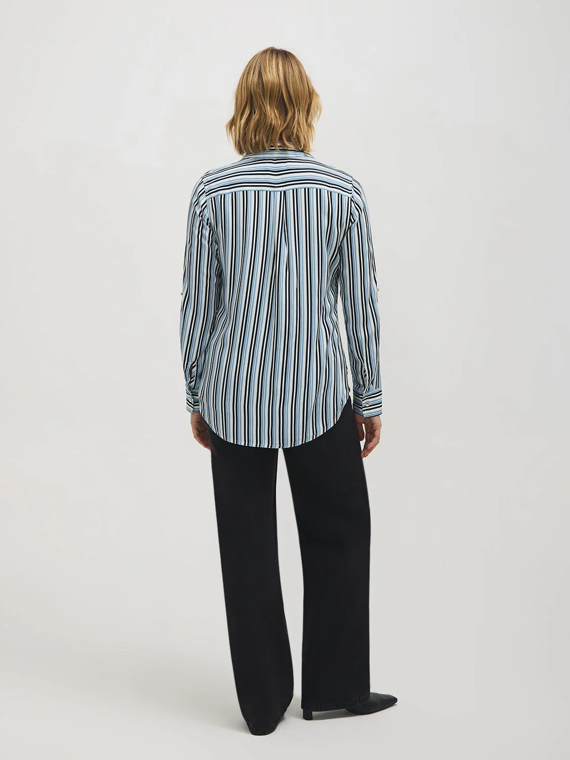 Striped Utility Blouse - Image 5
