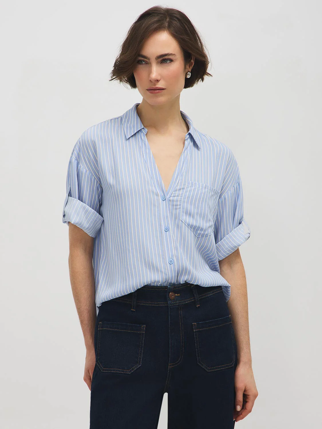 Striped Boxy Blouse - Image 2