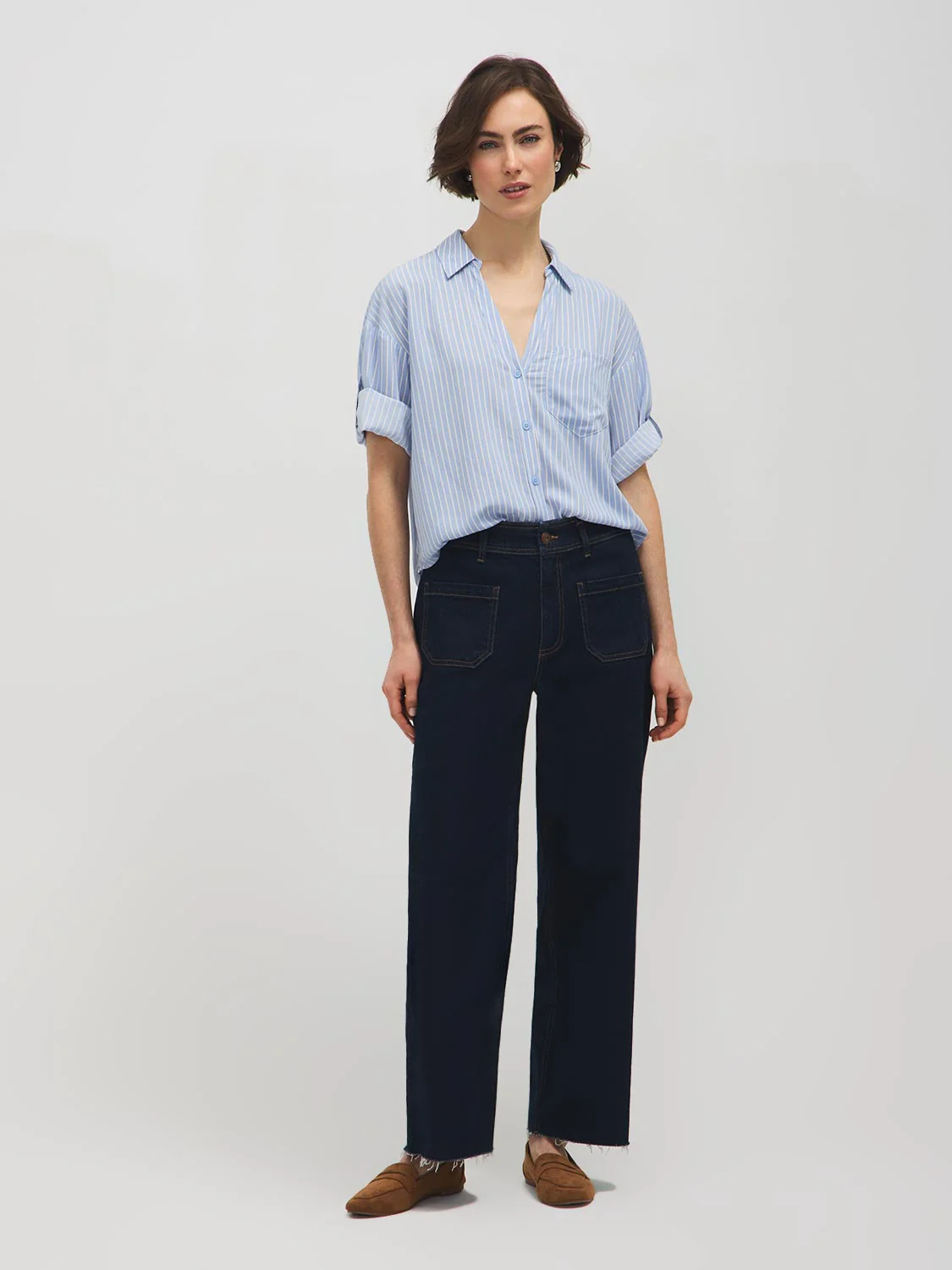 Striped Boxy Blouse - Image 3