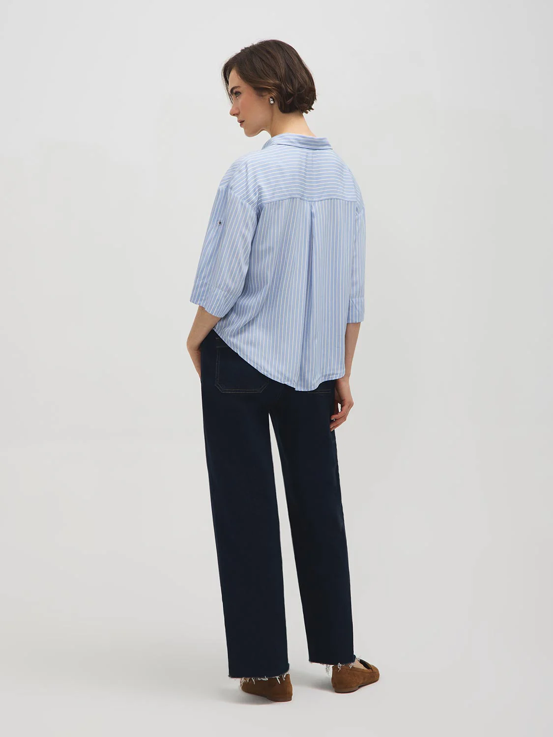 Striped Boxy Blouse - Image 4
