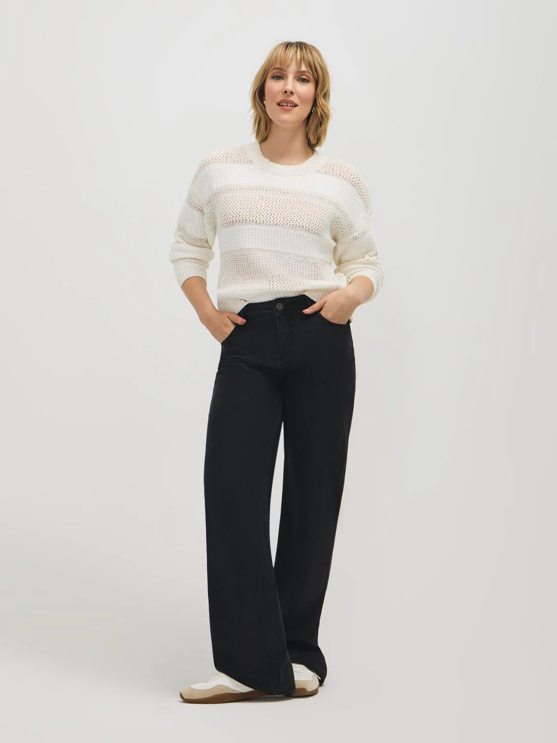 Multi-Stitch Knit Sweater - Image 7