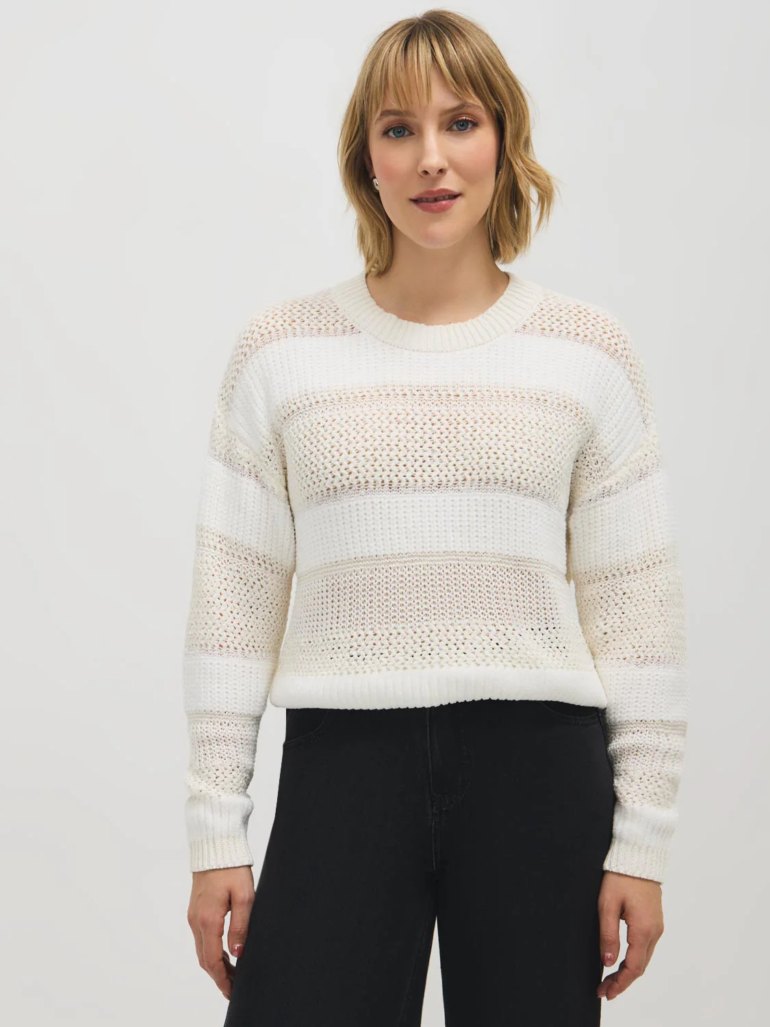 Multi-Stitch Knit Sweater - Image 8