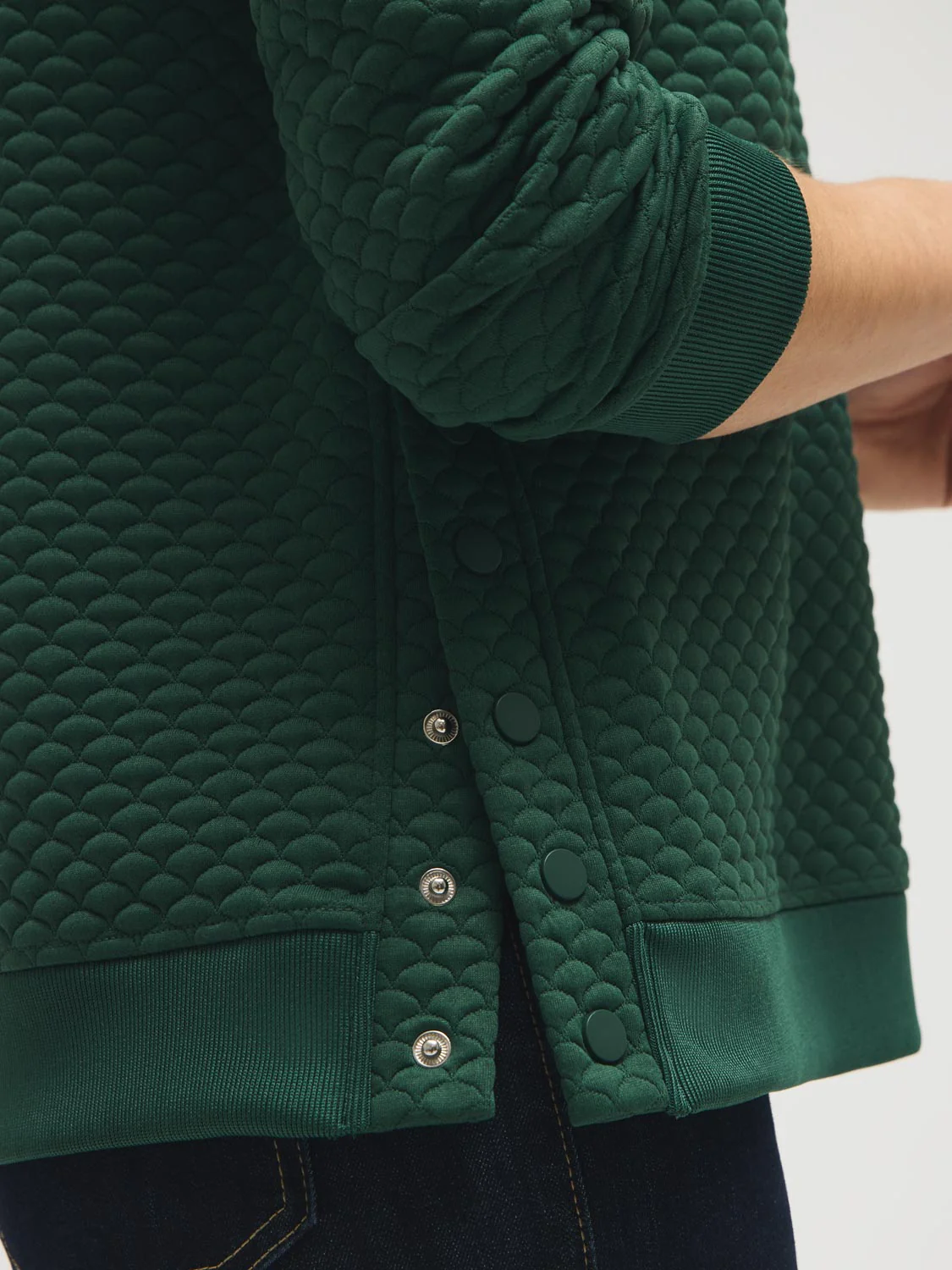 Quilted Tunic Sweatshirt - Image 2