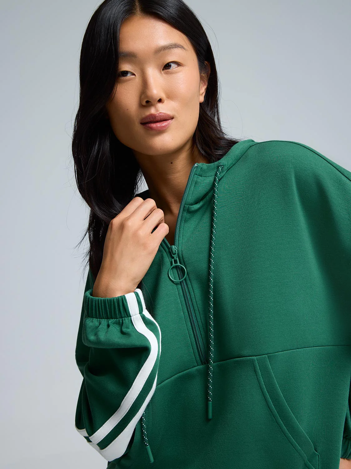 Half-Zip Cloud Fleece Hoodie - Image 3