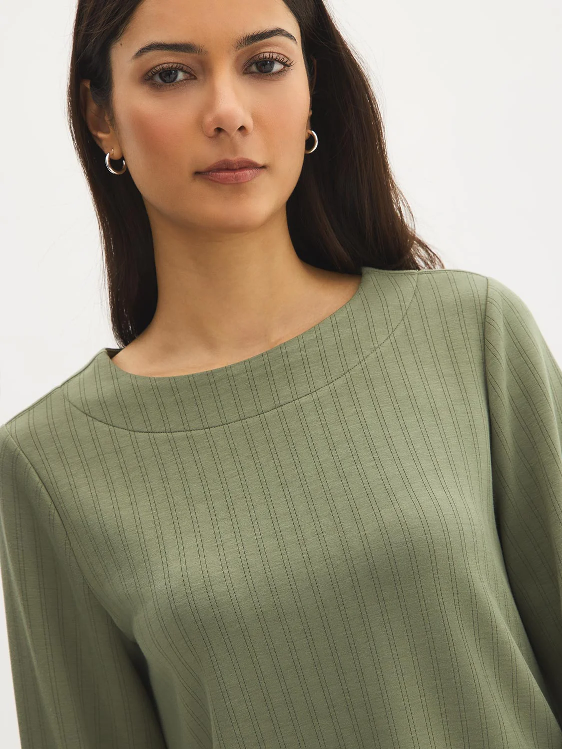 Crew Neck Cloud Fleece Top - Image 3