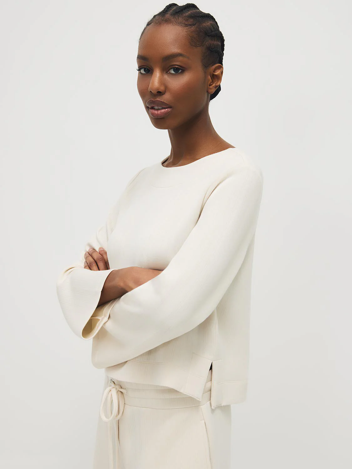 Crew Neck Cloud Fleece Top - Image 6