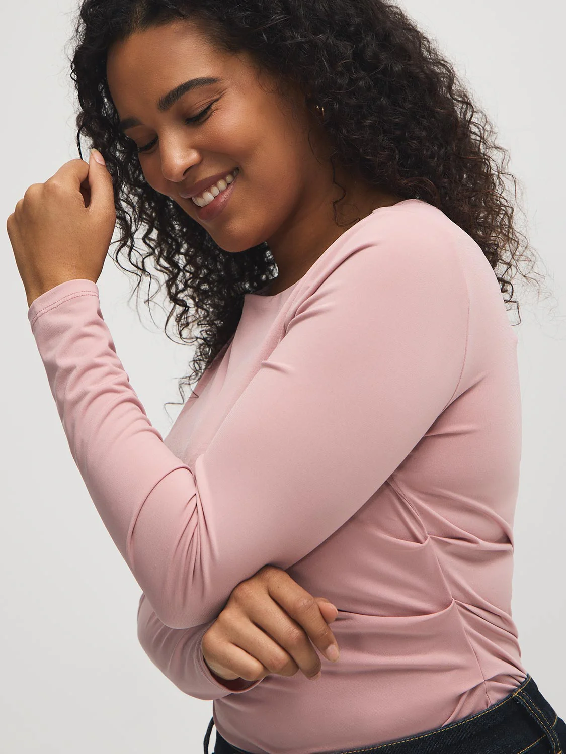 Boat Neck Asymmetrical Top - Image 2