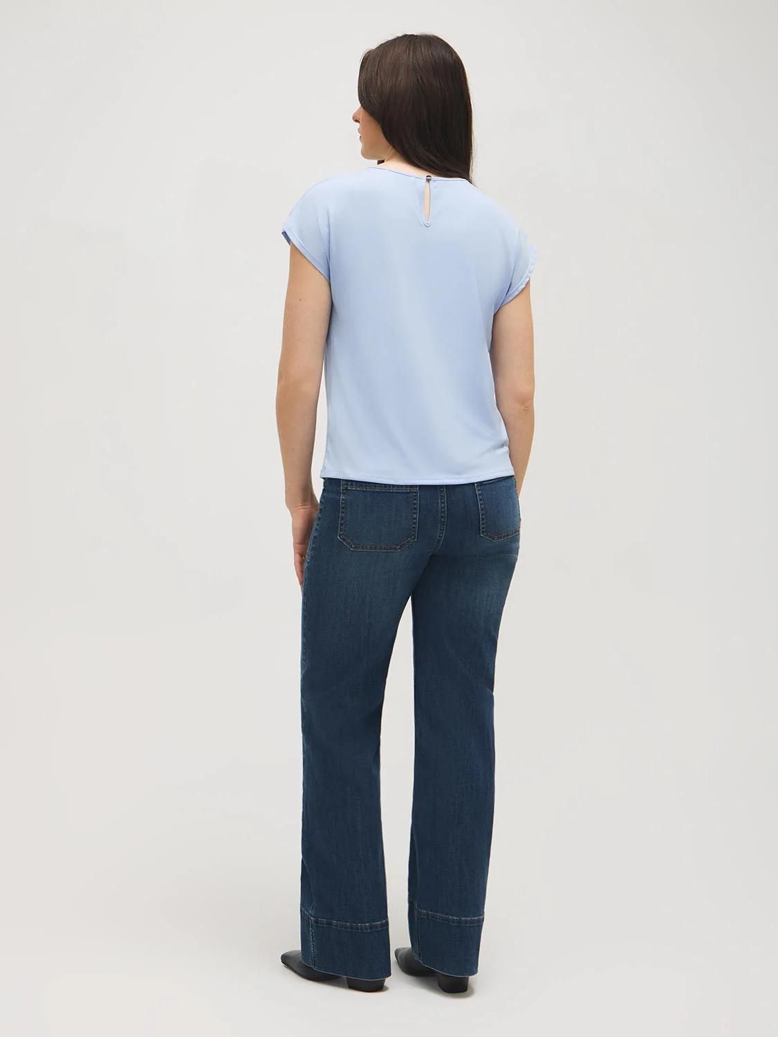 Dolman Sleeve Front Pleat Top - Image 4