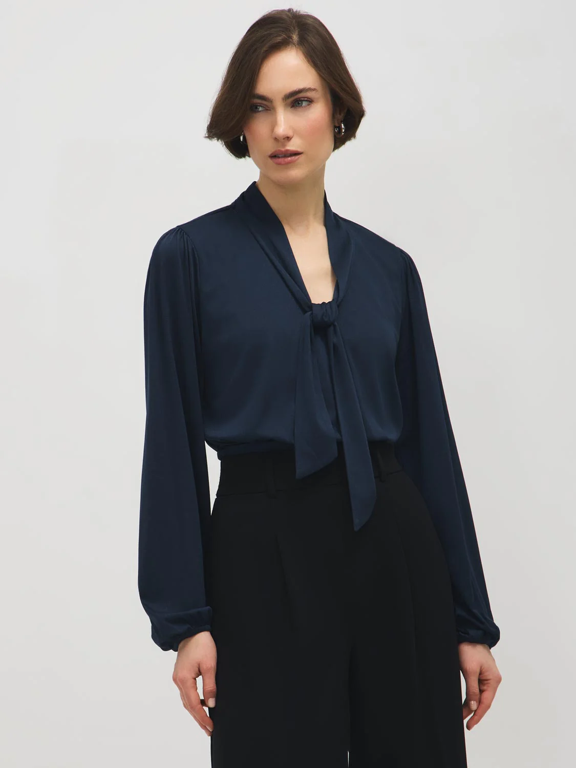 Crepe Tie-Neck Top - Image 6