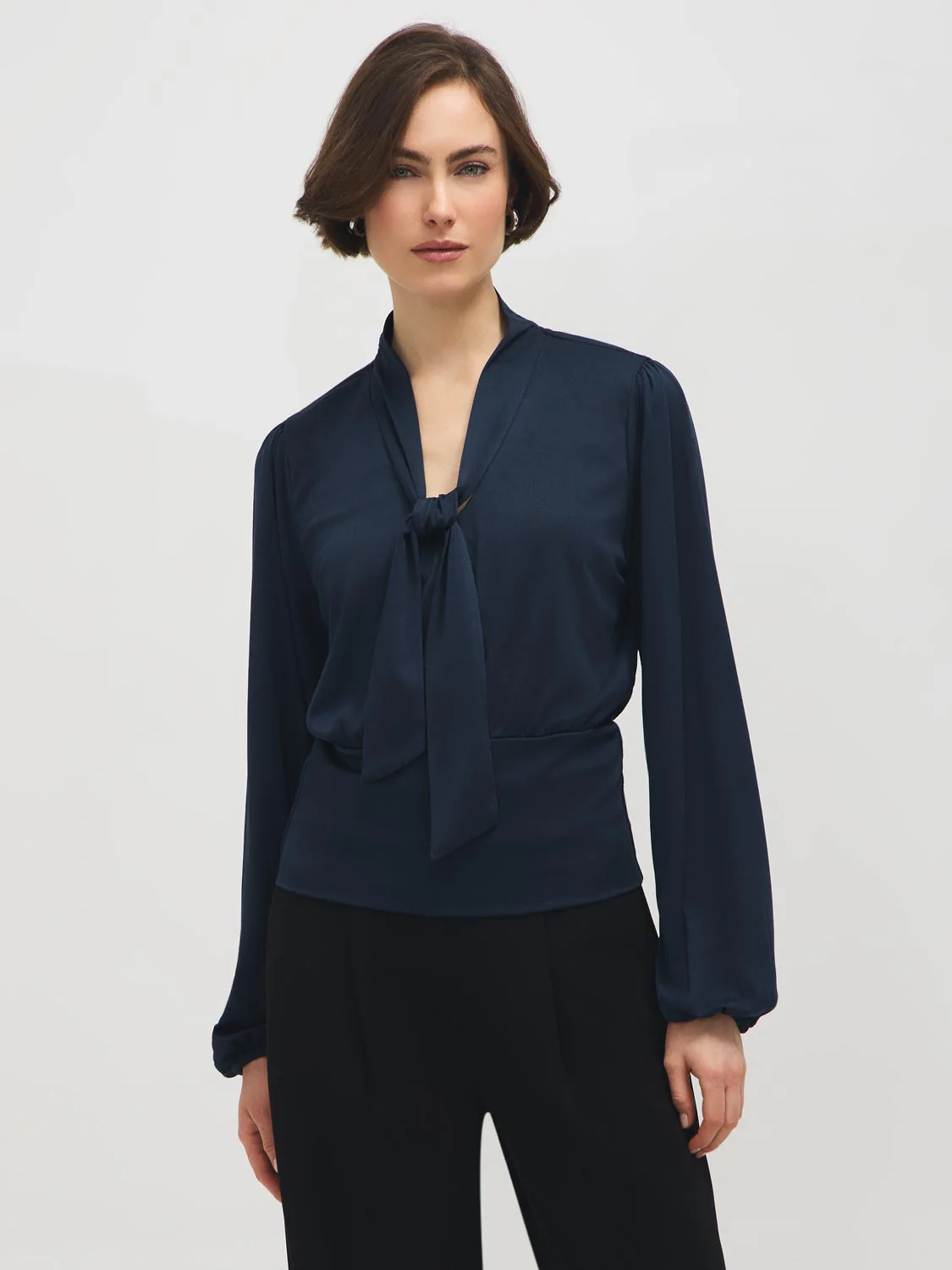 Crepe Tie-Neck Top - Image 7