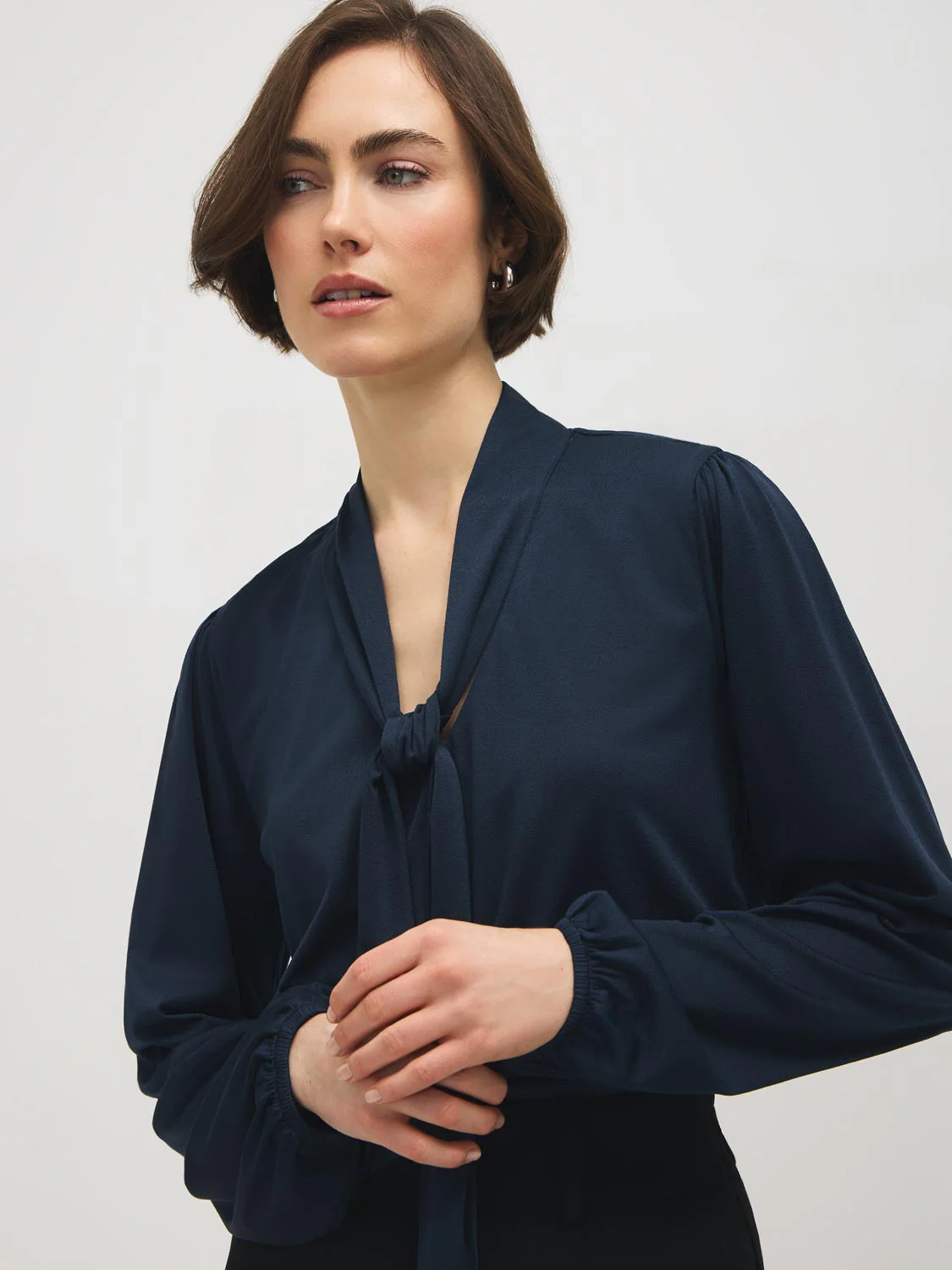 Crepe Tie-Neck Top - Image 8