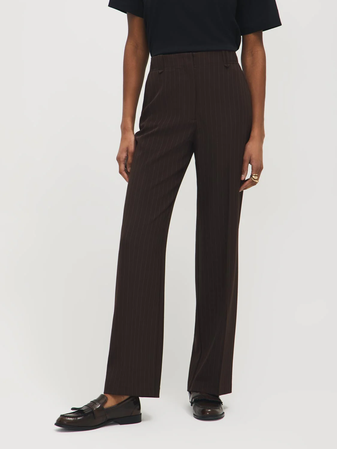 Striped Wide-Leg Pants - Image 3