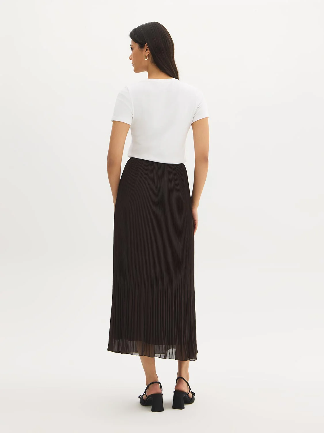 Pleated Chiffon Skirt - Image 6