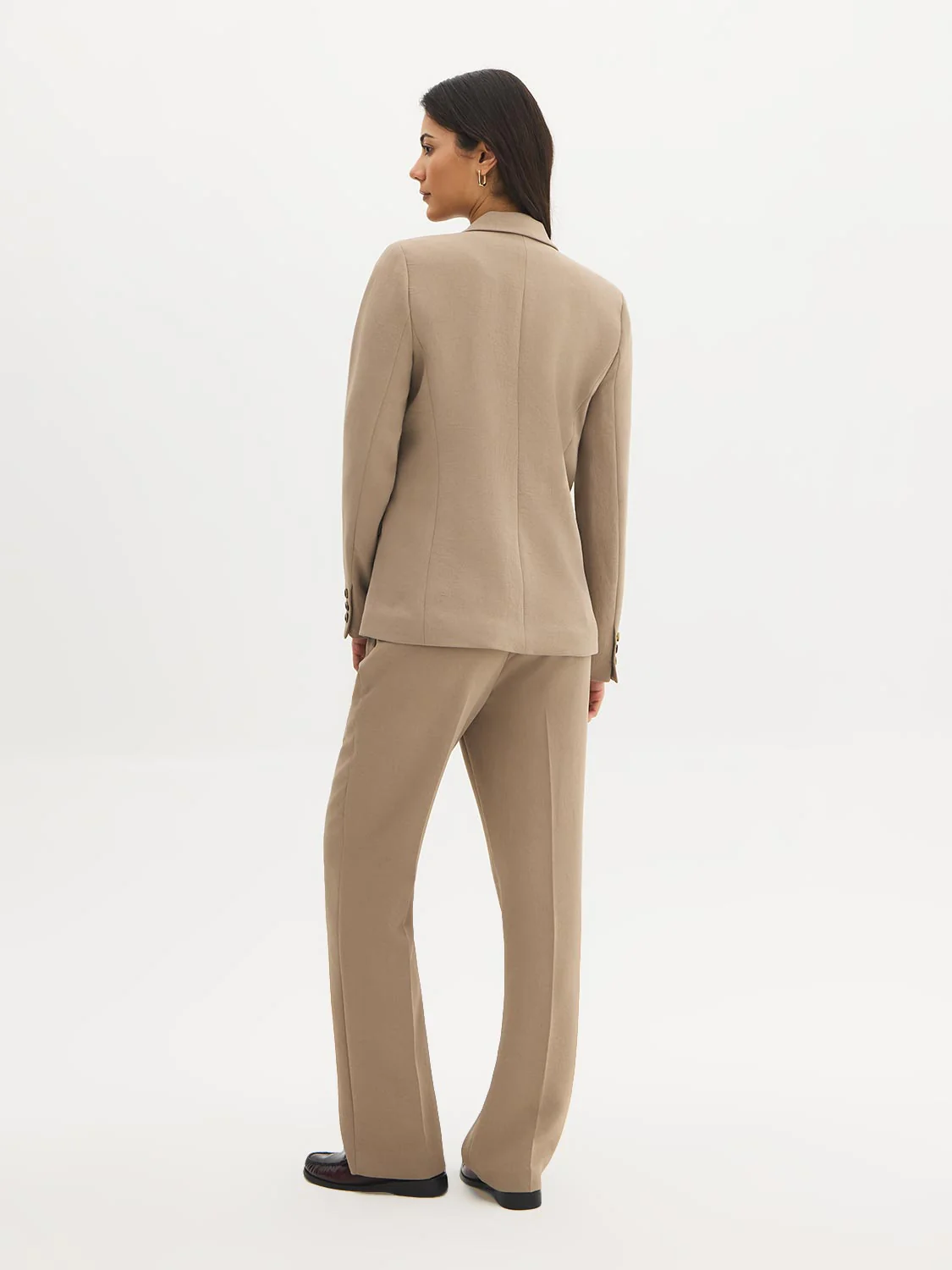 One-Button Crepe Blazer - Image 4