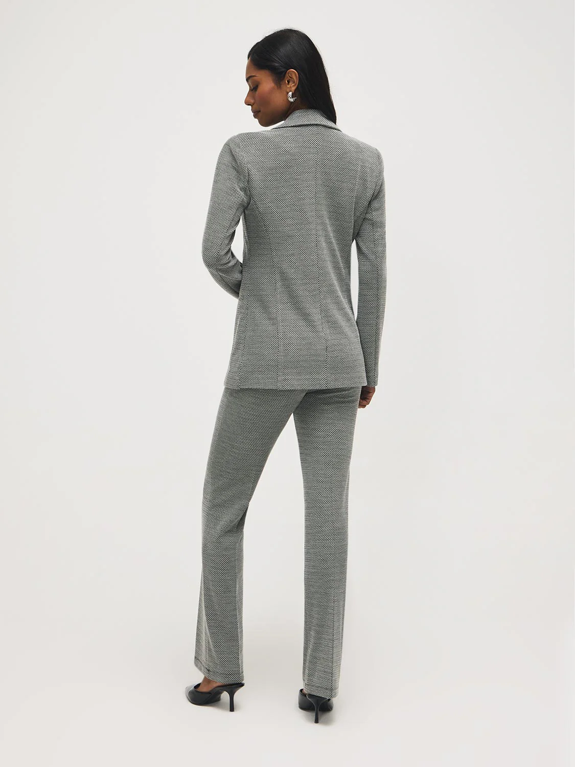 Jacquard Double-Breasted Blazer - Image 4