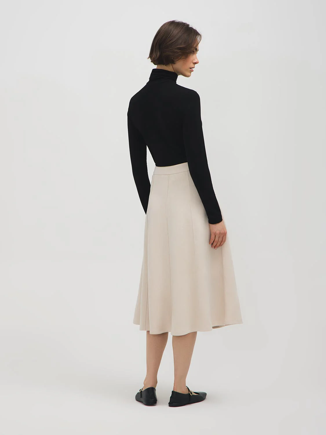 Faux Suede Panel Skirt - Image 5