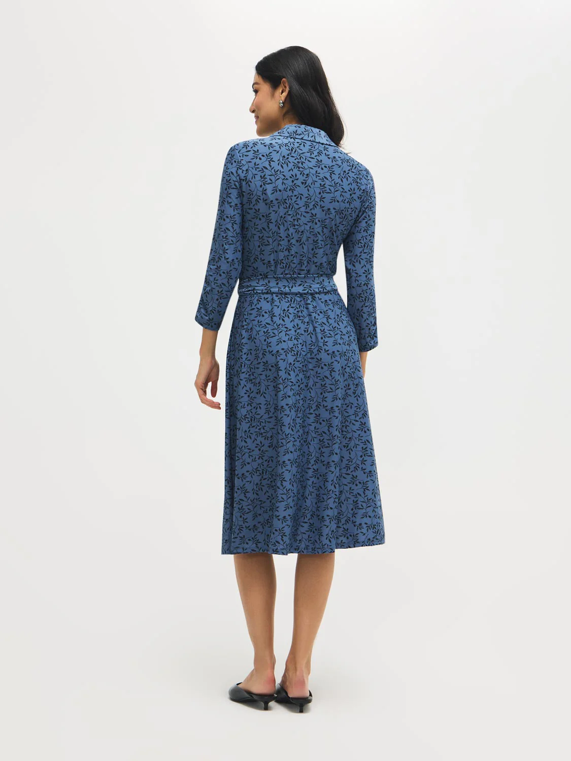 Floral Button-Front Shirt Dress - Image 4