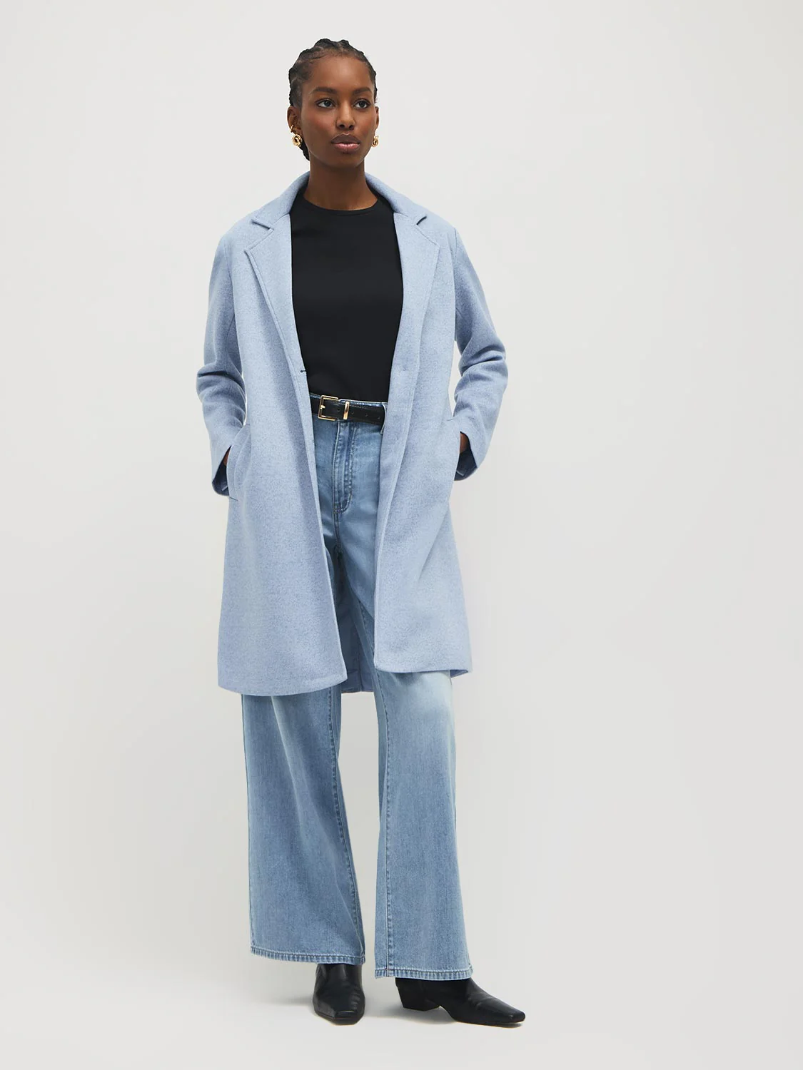 Mid-Length Fleece Coat - Image 4