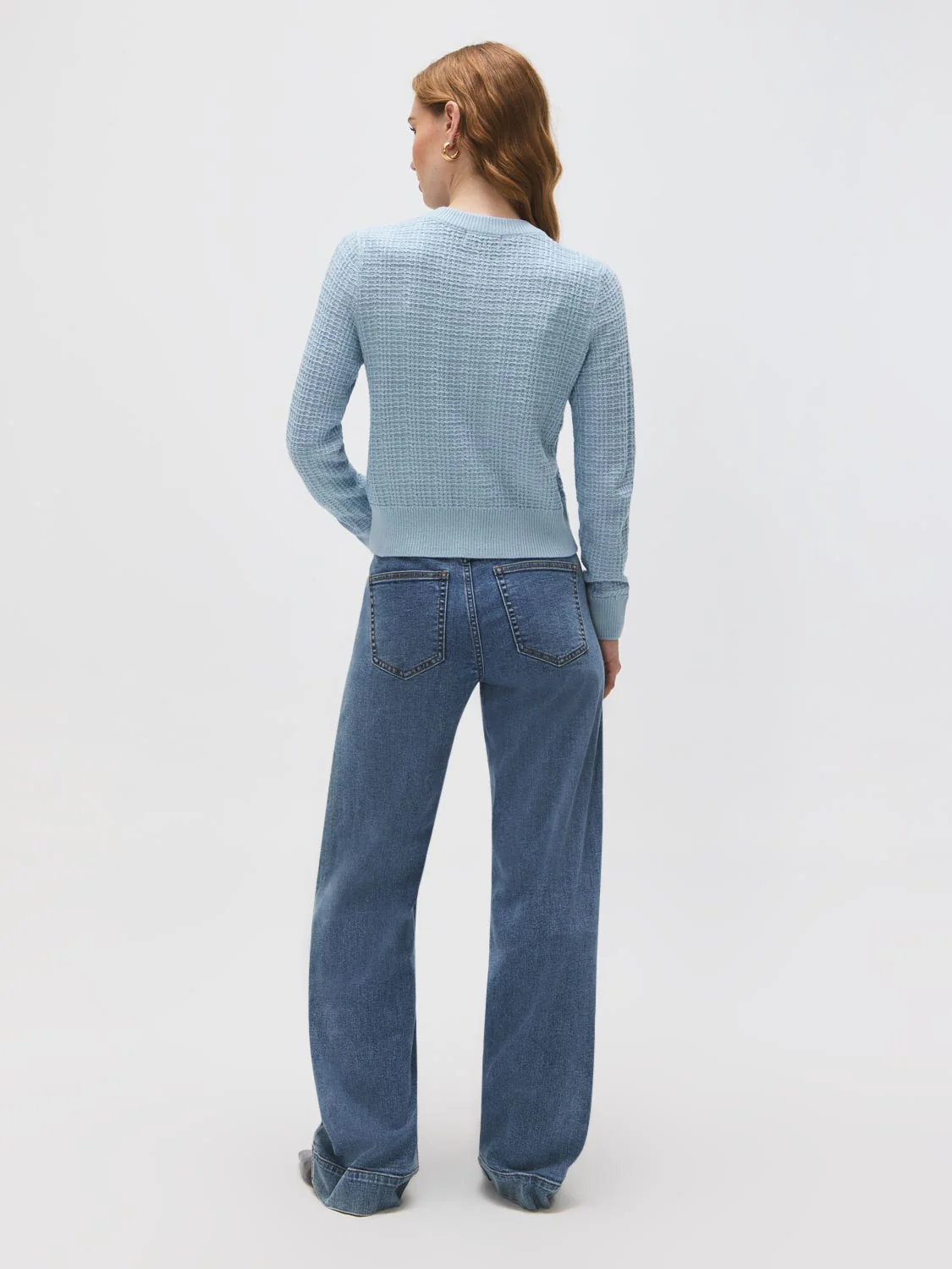 Cotton Blend Button-Front Cardigan - Image 3