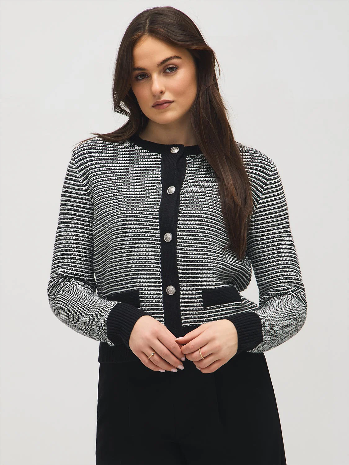 Tweed Button-Front Cardigan - Image 12