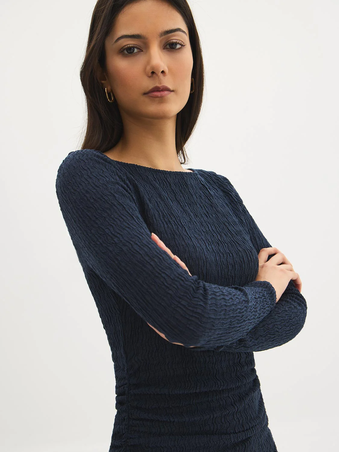 Boat Neck Ruched Top - Image 11