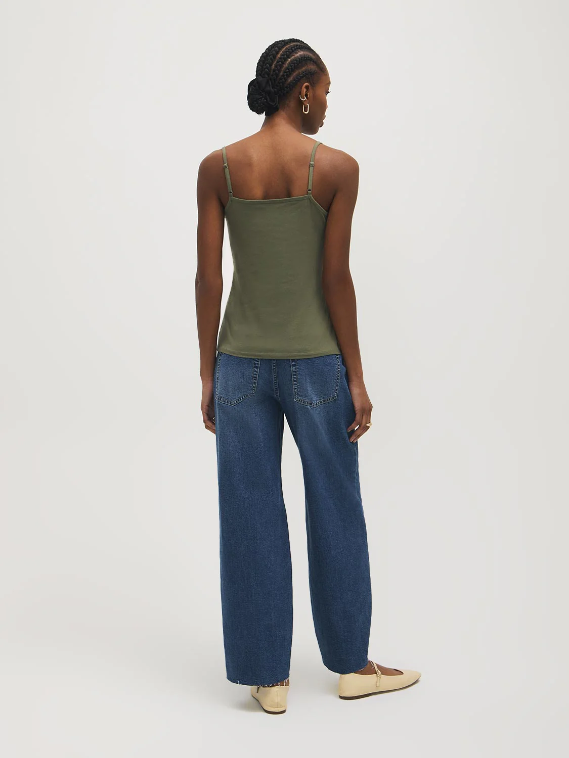 Cotton-Blend Tank Top With Lace Trim - Image 8