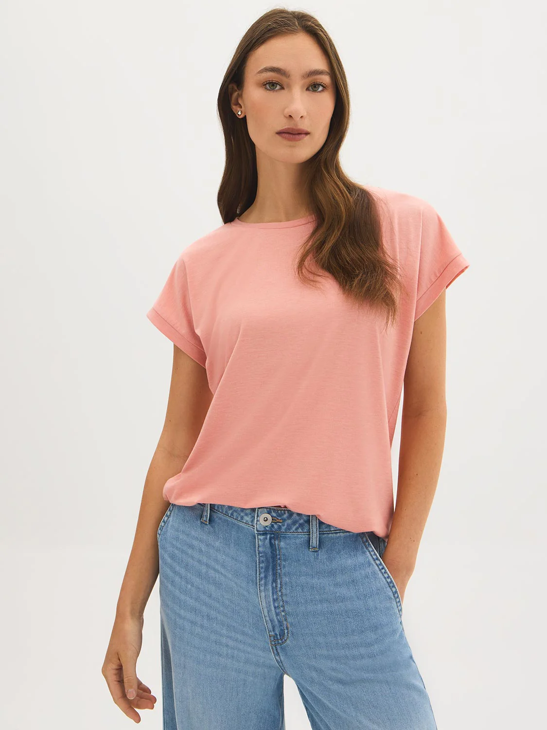 Cuffed Dolman Sleeve T-Shirt - Image 4