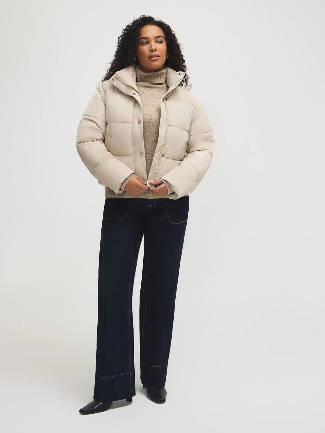 Short Puffer With Removable Sleeves - Image 3