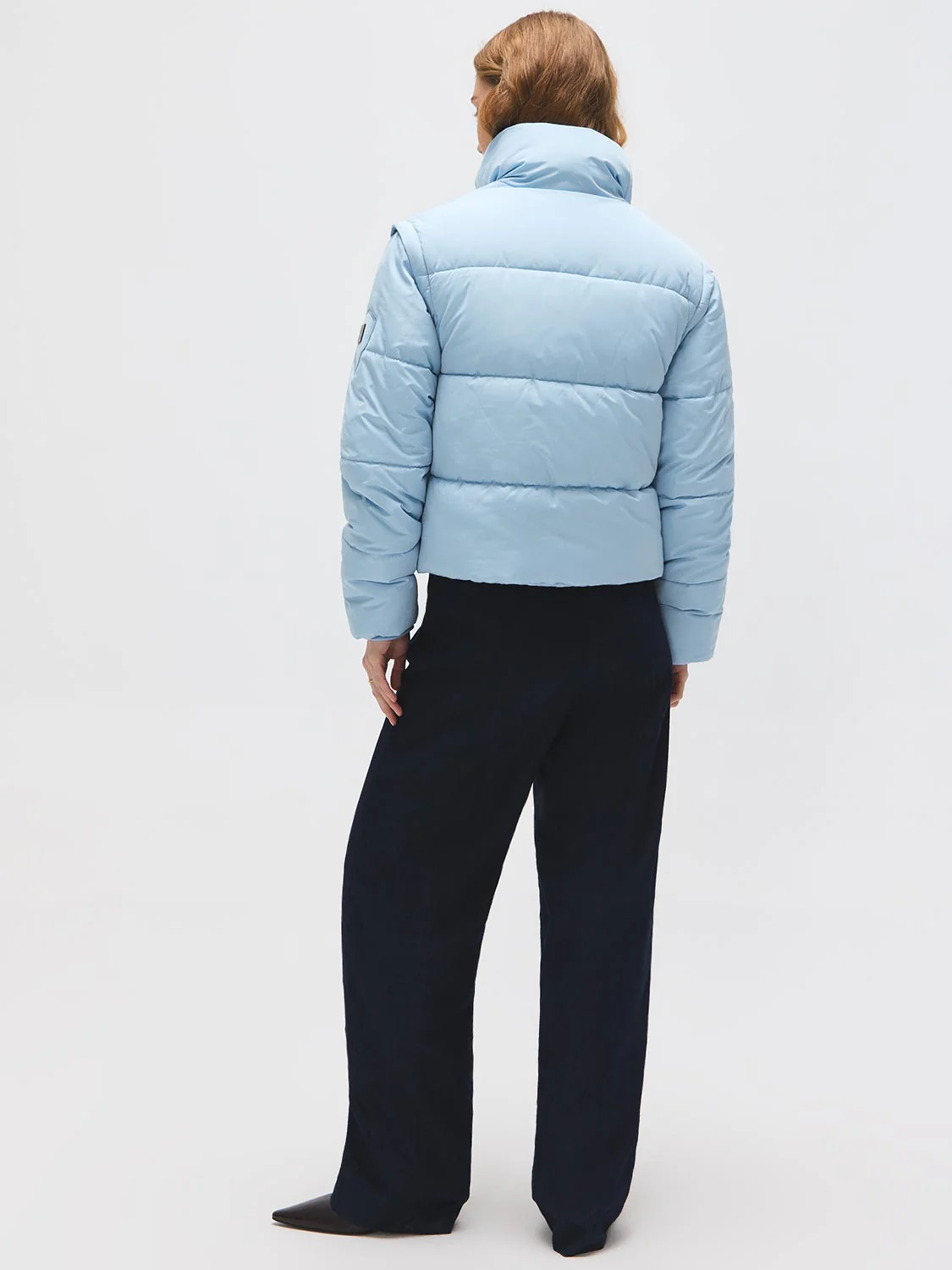 Short Puffer With Removable Sleeves - Image 9
