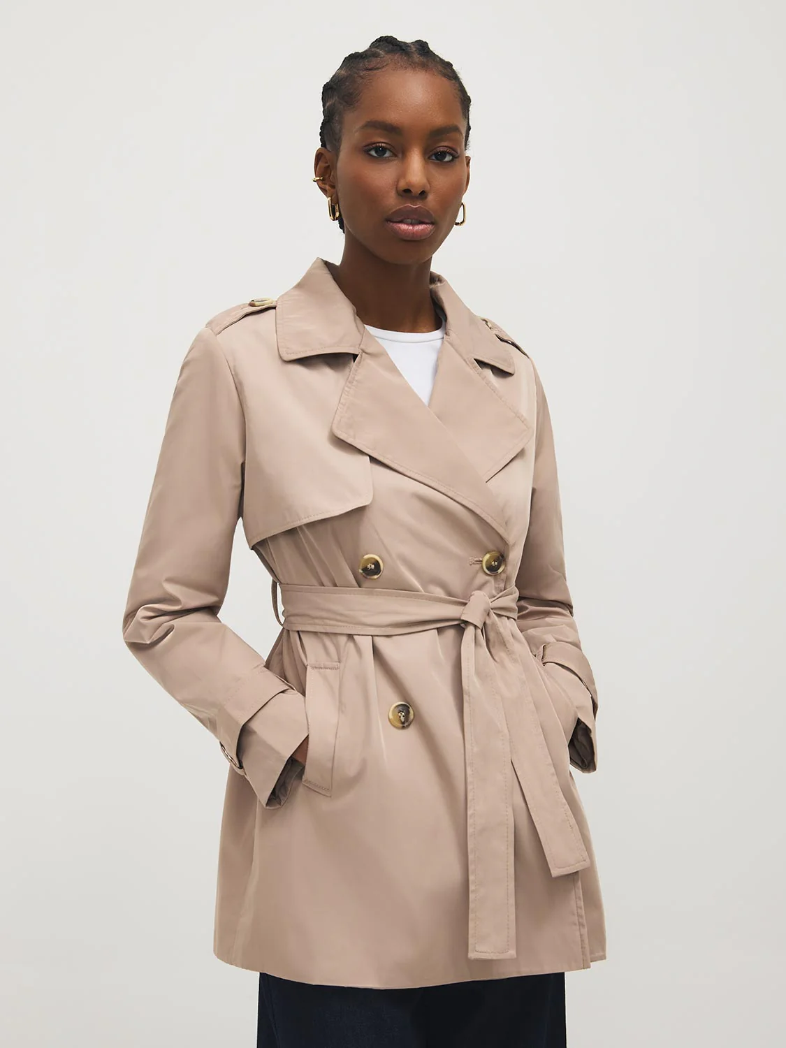 Mid-Length Trench Coat - Image 14