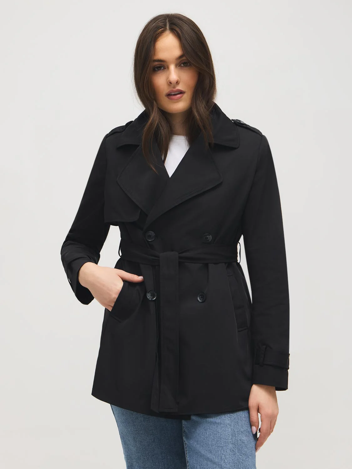 Mid-Length Trench Coat - Image 9