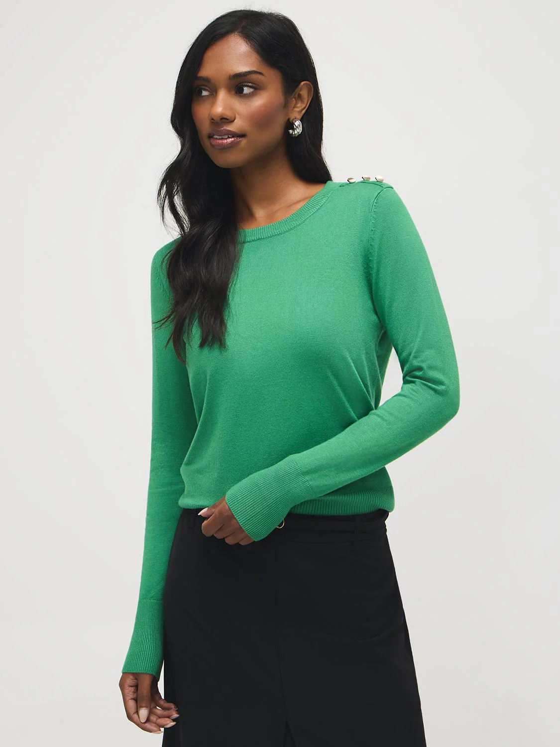 Round Neck Long Sleeve Sweater - Image 6