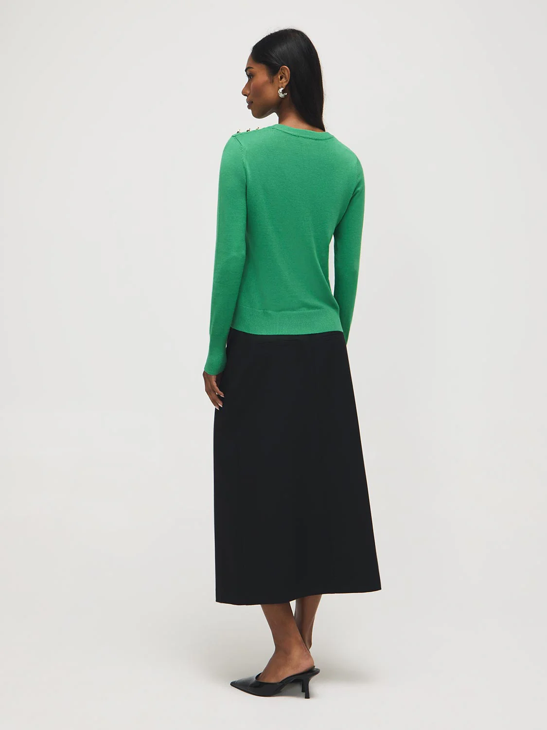 Round Neck Long Sleeve Sweater - Image 8