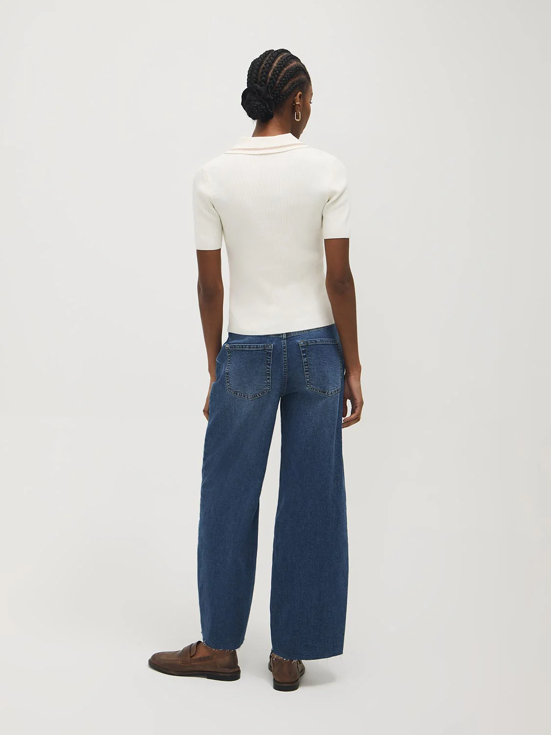 Cotton-Blend Polo Sweater with Contrast Piping - Image 5