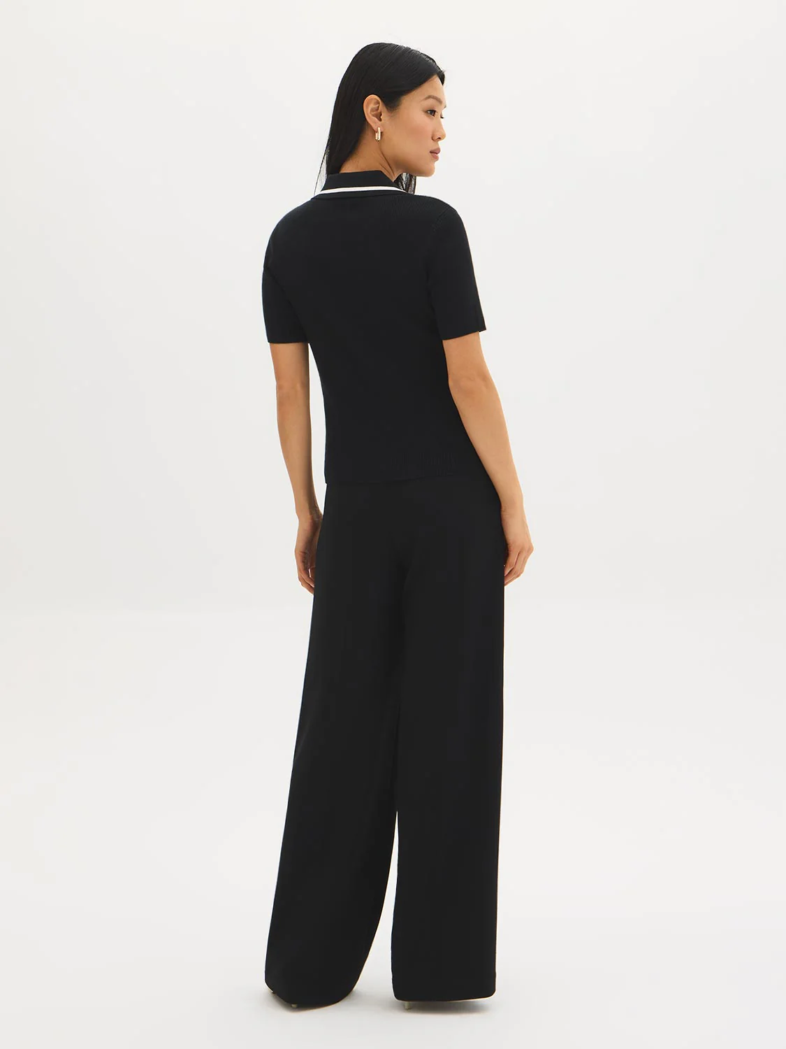 Cotton-Blend Polo Sweater with Contrast Piping - Image 7