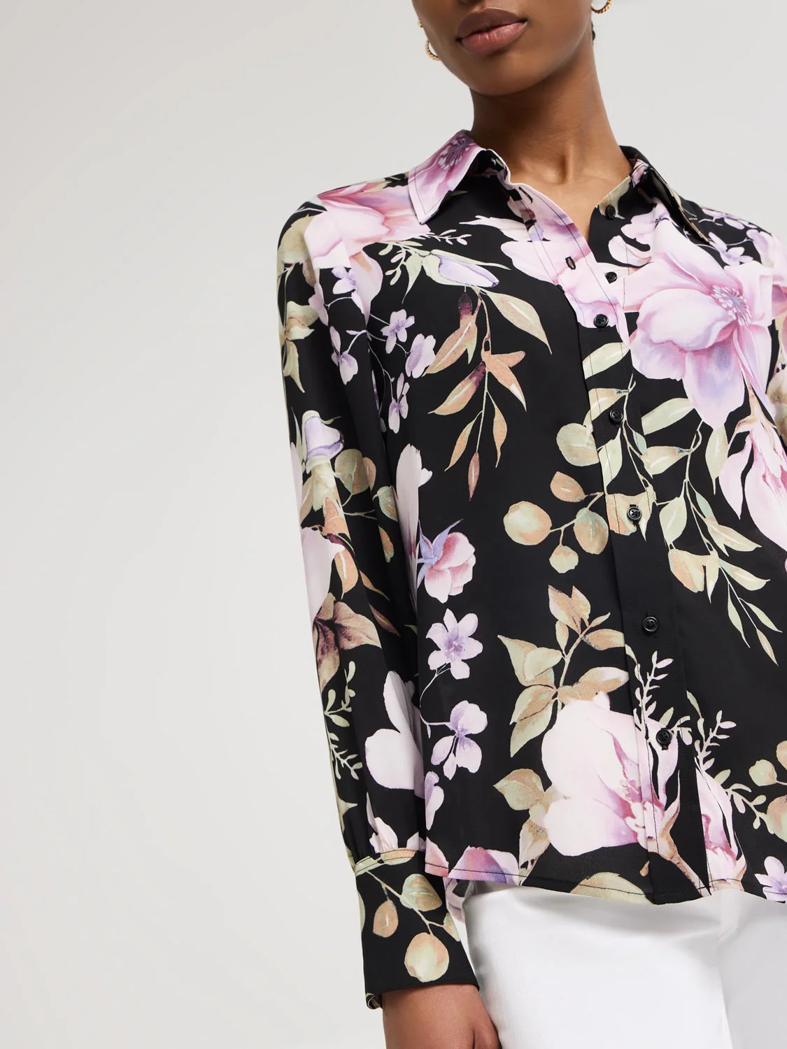 Floral Chiffon Blouse - Image 3