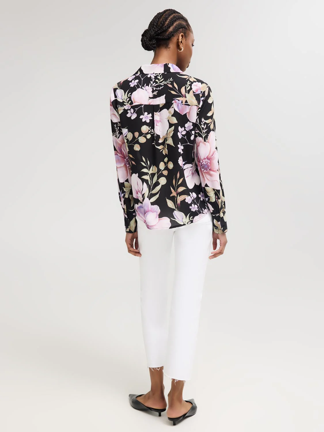 Floral Chiffon Blouse - Image 4