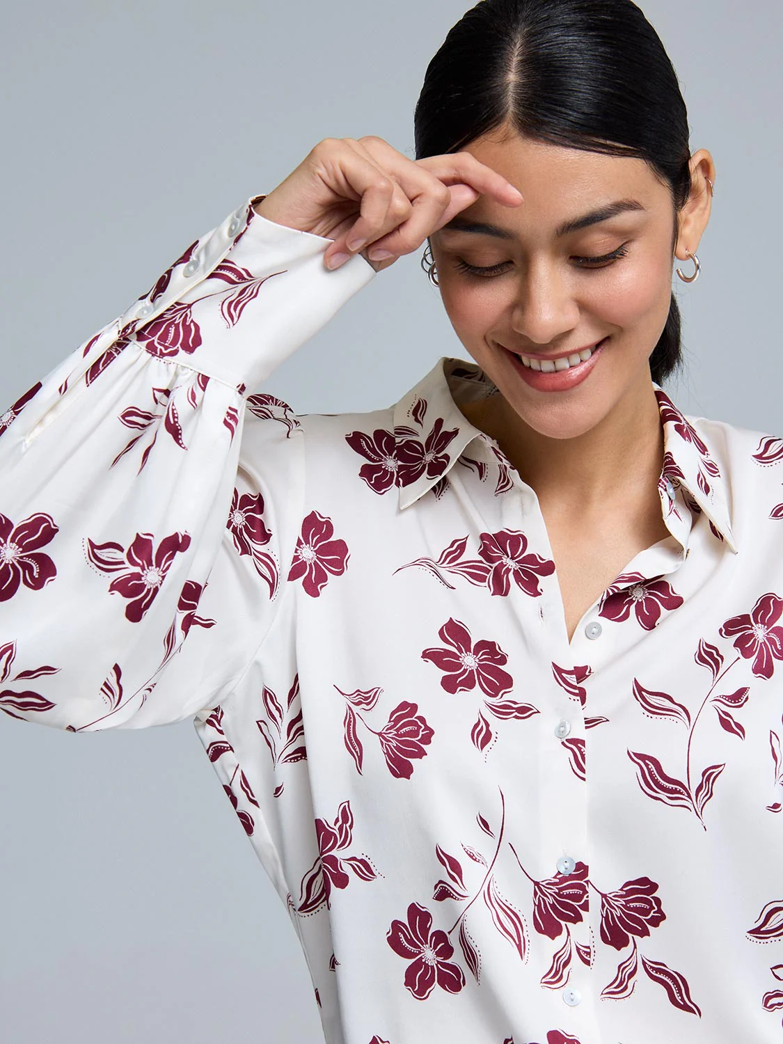 Floral Print Blouse - Image 2