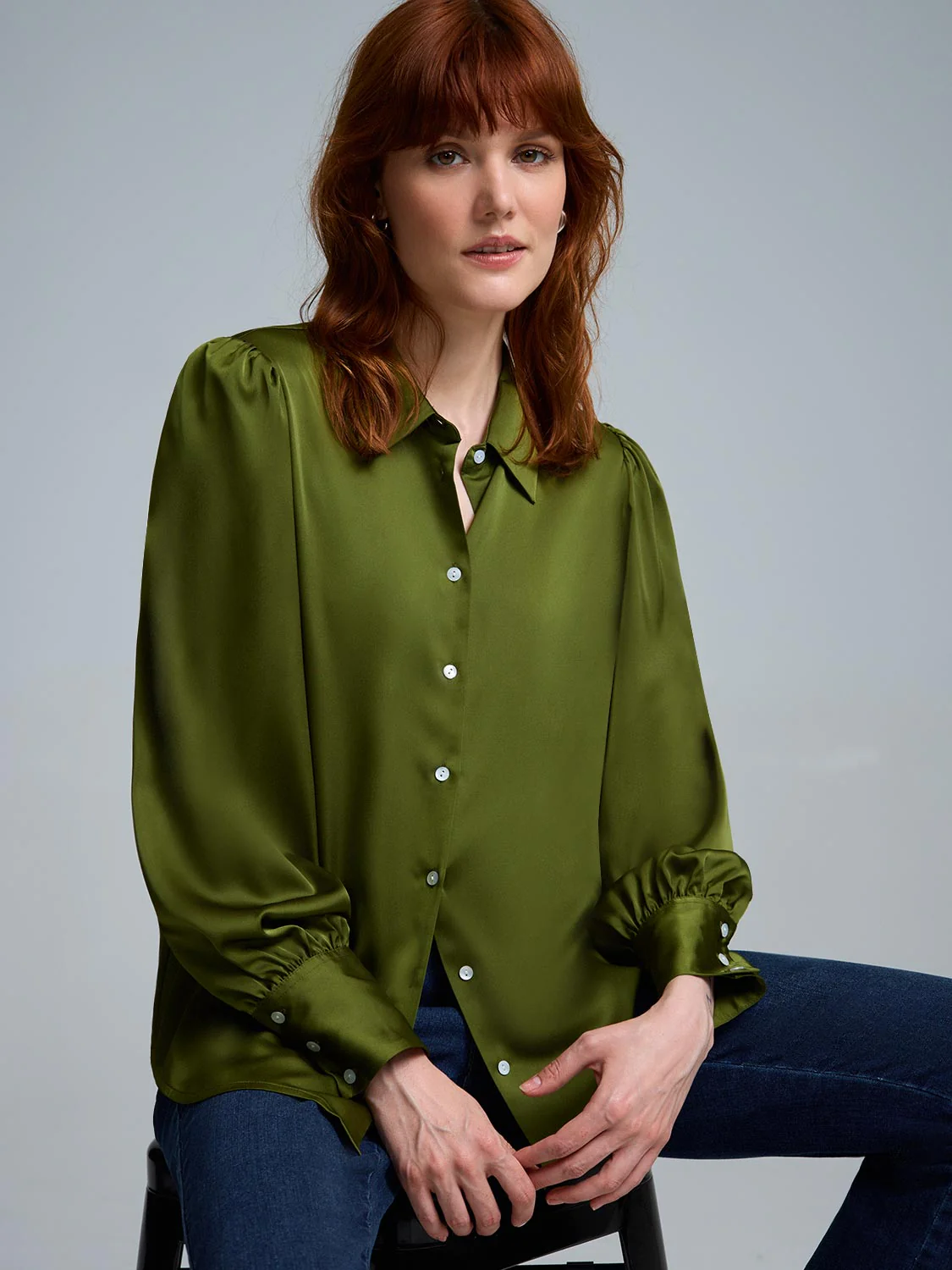 Satin-Like Blouse - Image 8