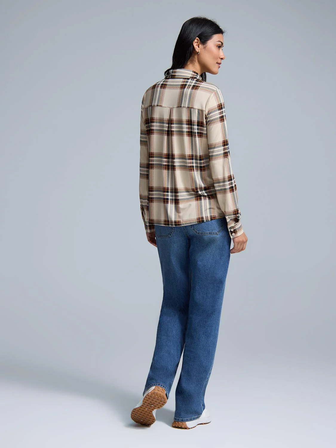 Button-Up Plaid Shirt - Image 2