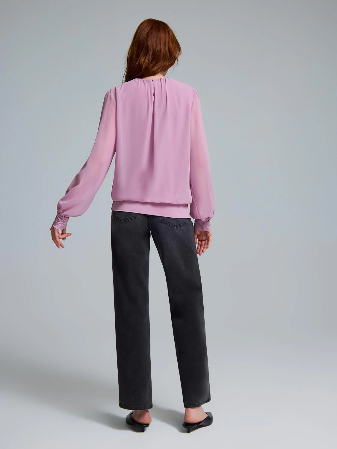 Chiffon Popover Top - Image 3