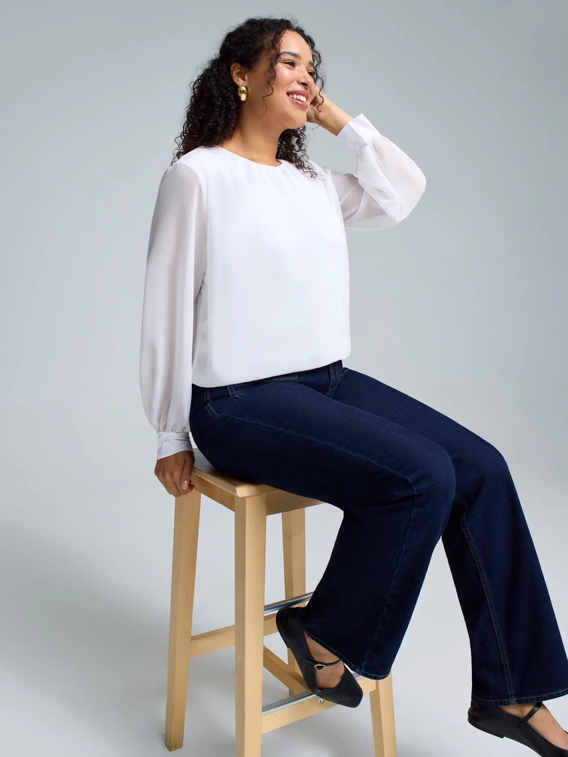 Chiffon Popover Top - Image 4