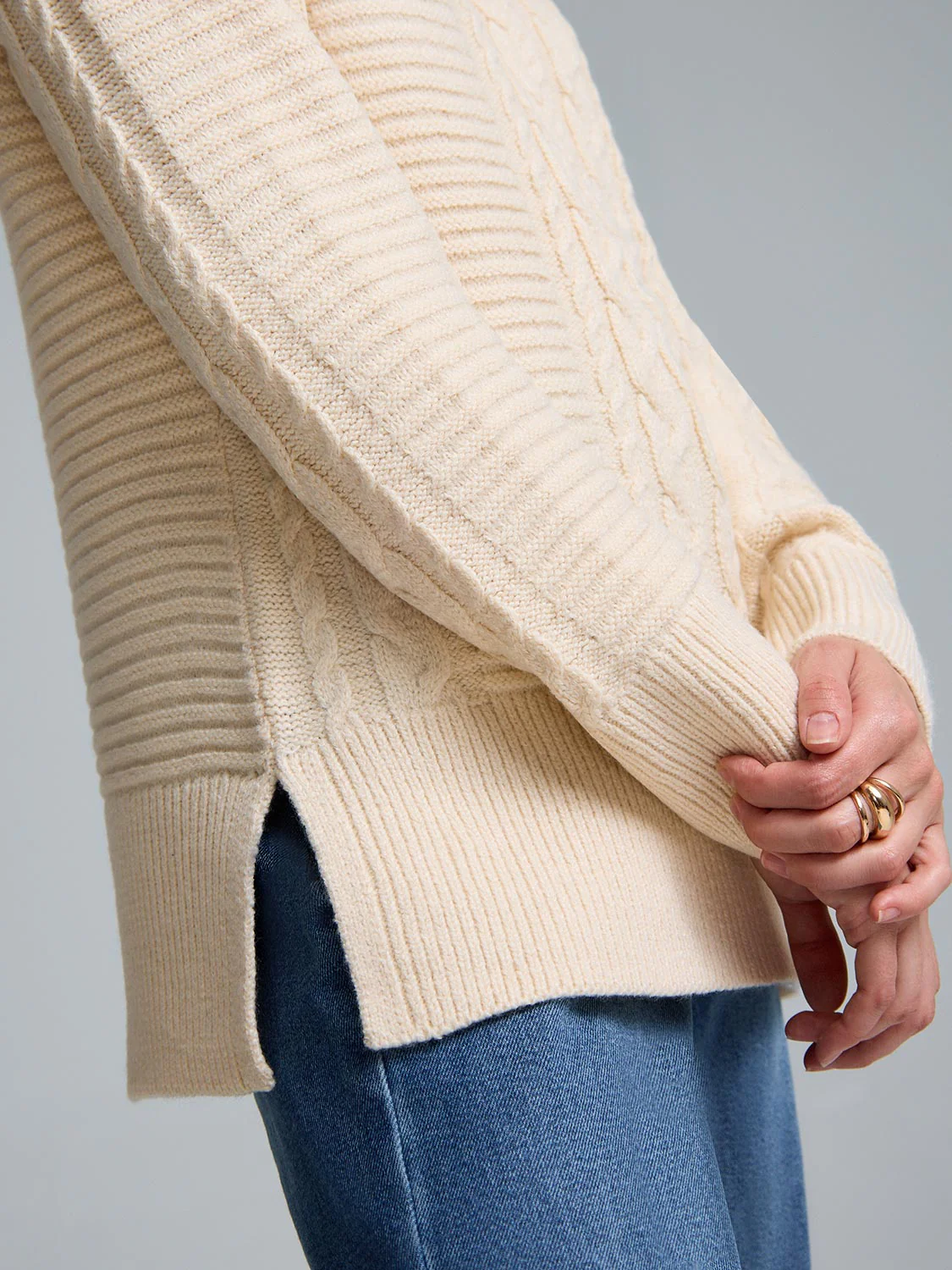 Cable Knit Sweater - Image 4