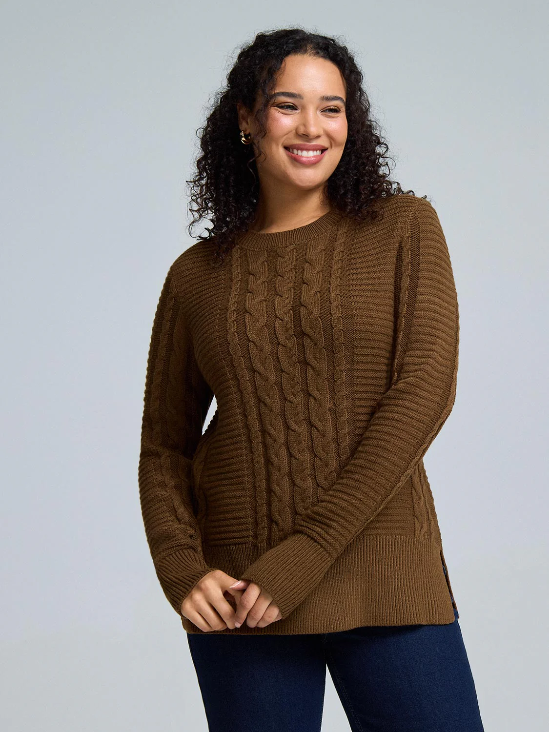 Cable Knit Sweater - Image 5