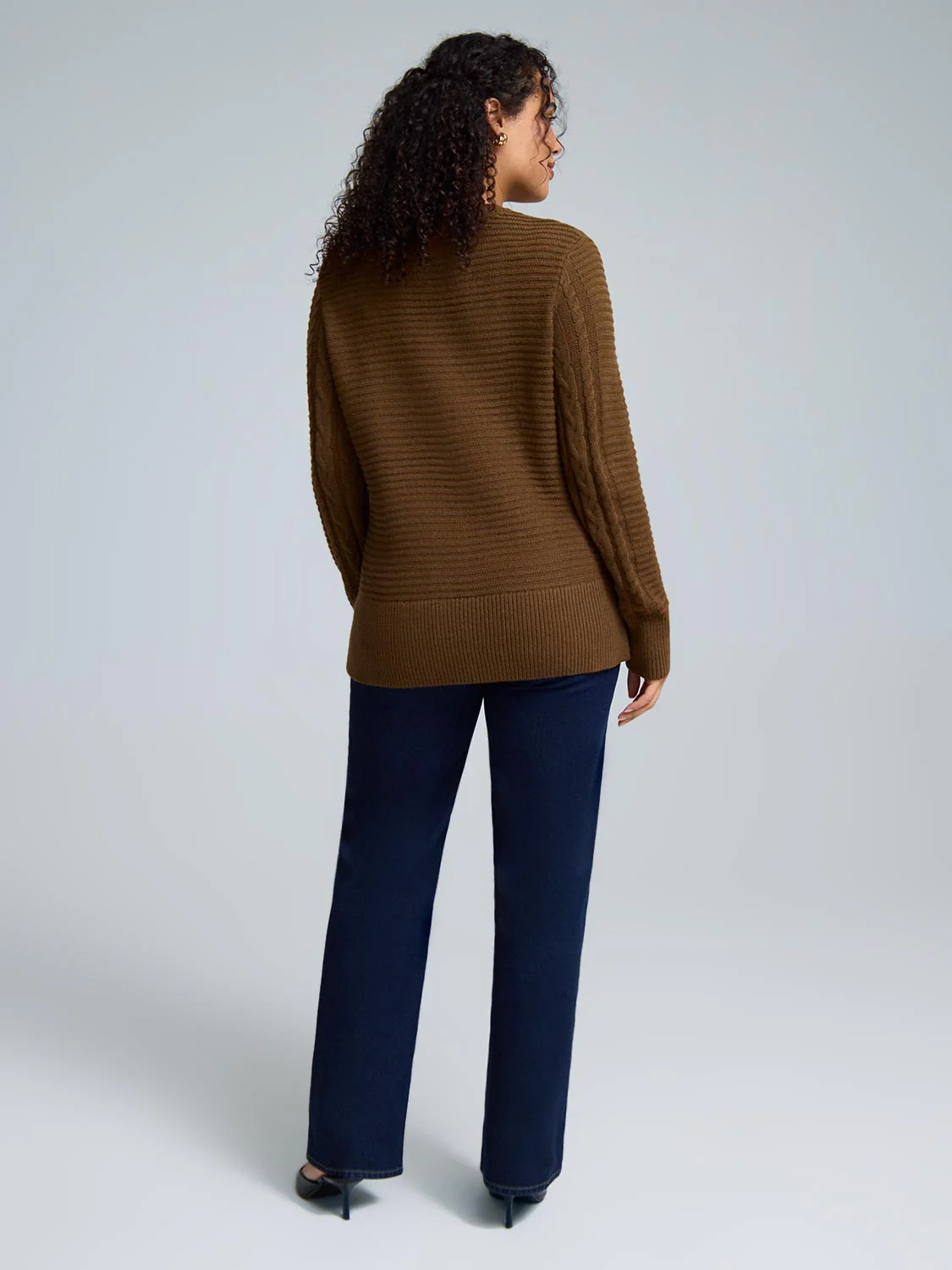 Cable Knit Sweater - Image 6